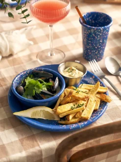 Søstrene Grene Flow Fest Skål Ø13,5 - Blå