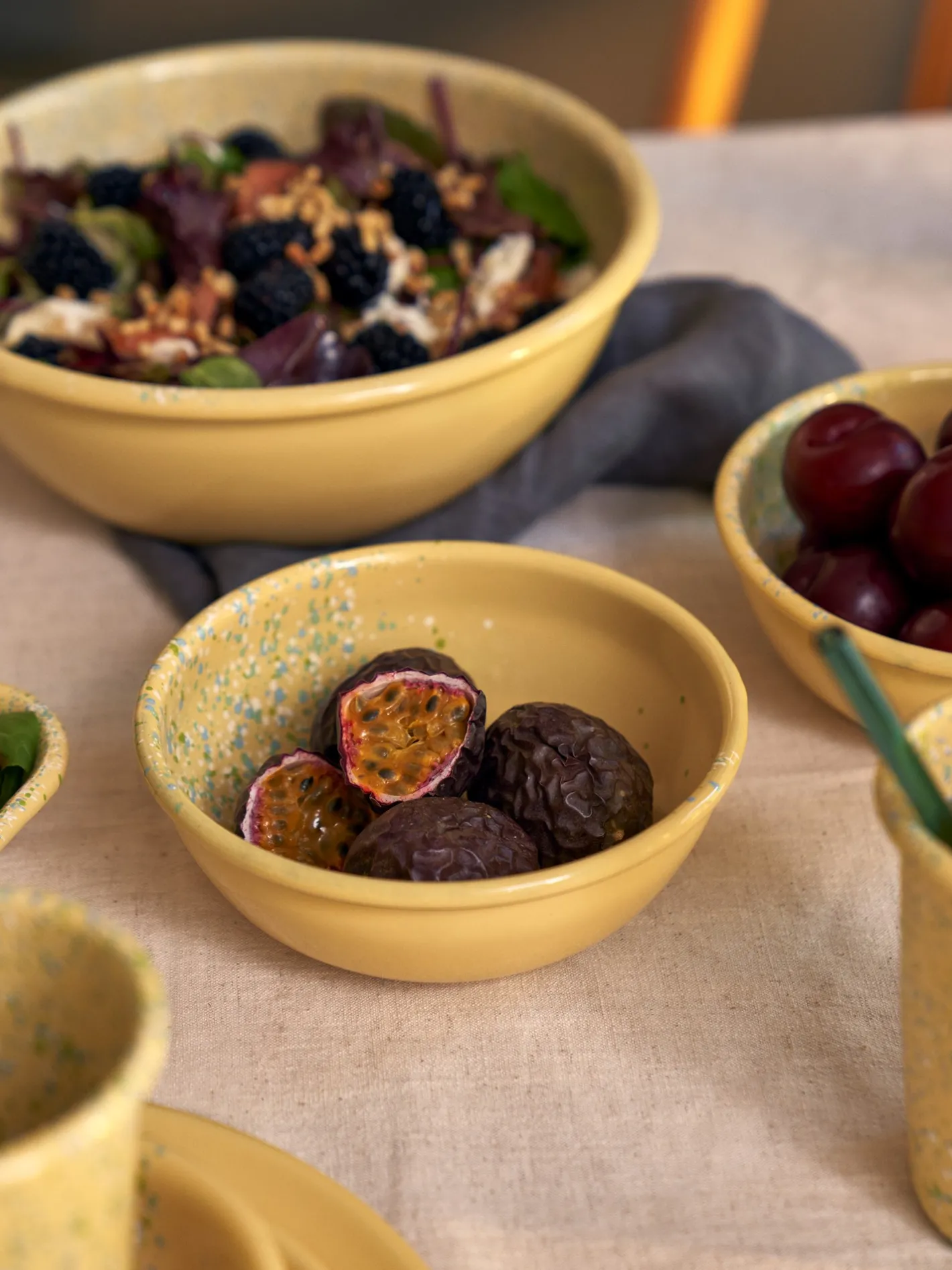 Søstrene Grene Flow Fest Skål Ø17 - Gul