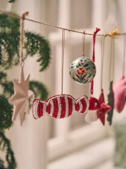 Søstrene Grene Juleophæng Med Perlebesat Slik