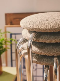 Søstrene Grene Skammel Med Boucléstof